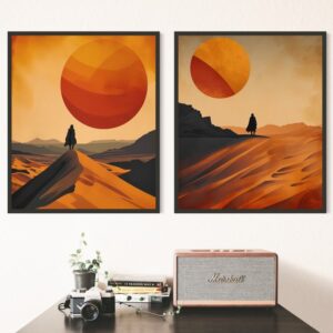 Scandinavian Abstract Landscape Canvas