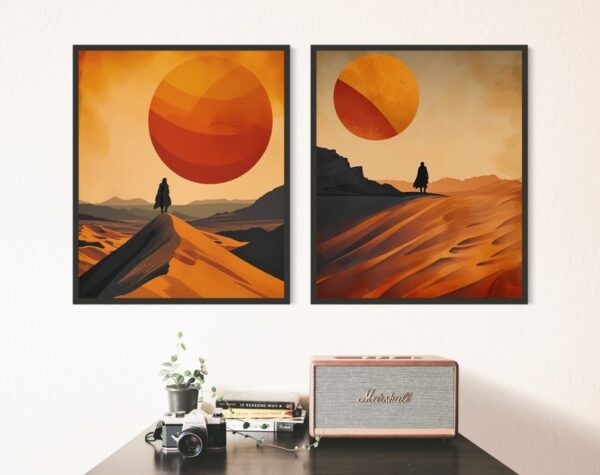 Scandinavian Abstract Landscape Canvas