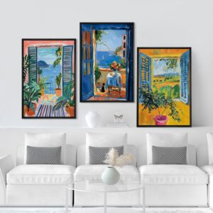 Van Gogh 3 Panel CANVAS Frames